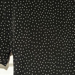All in Favor Black and White Polka Dot Blouse